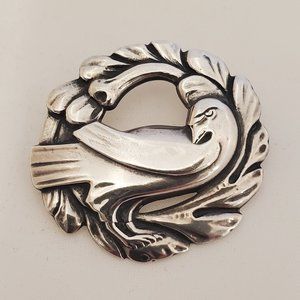 Sterling Silver Dove Brooch
